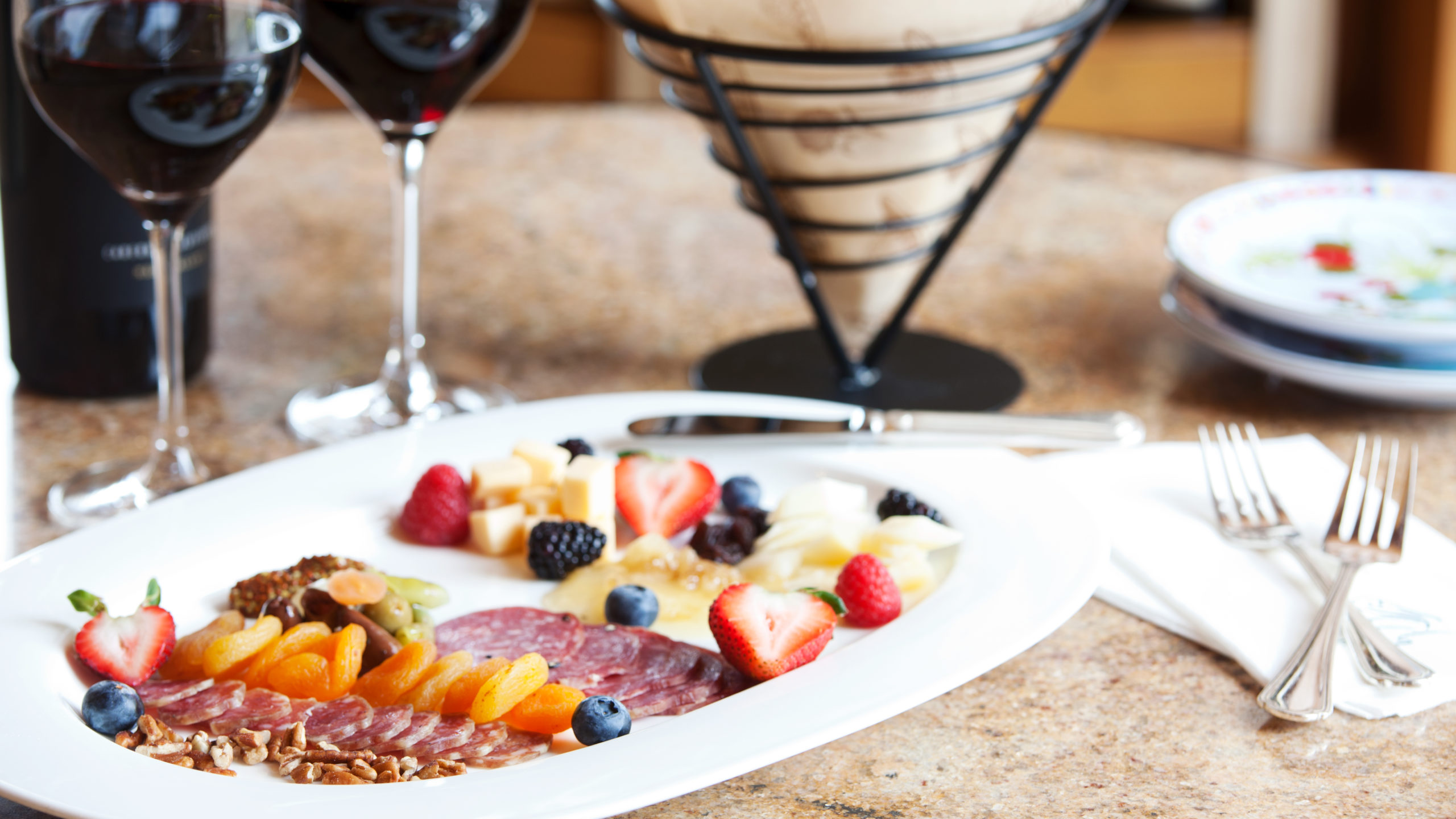 charcuterie fruit and cheese