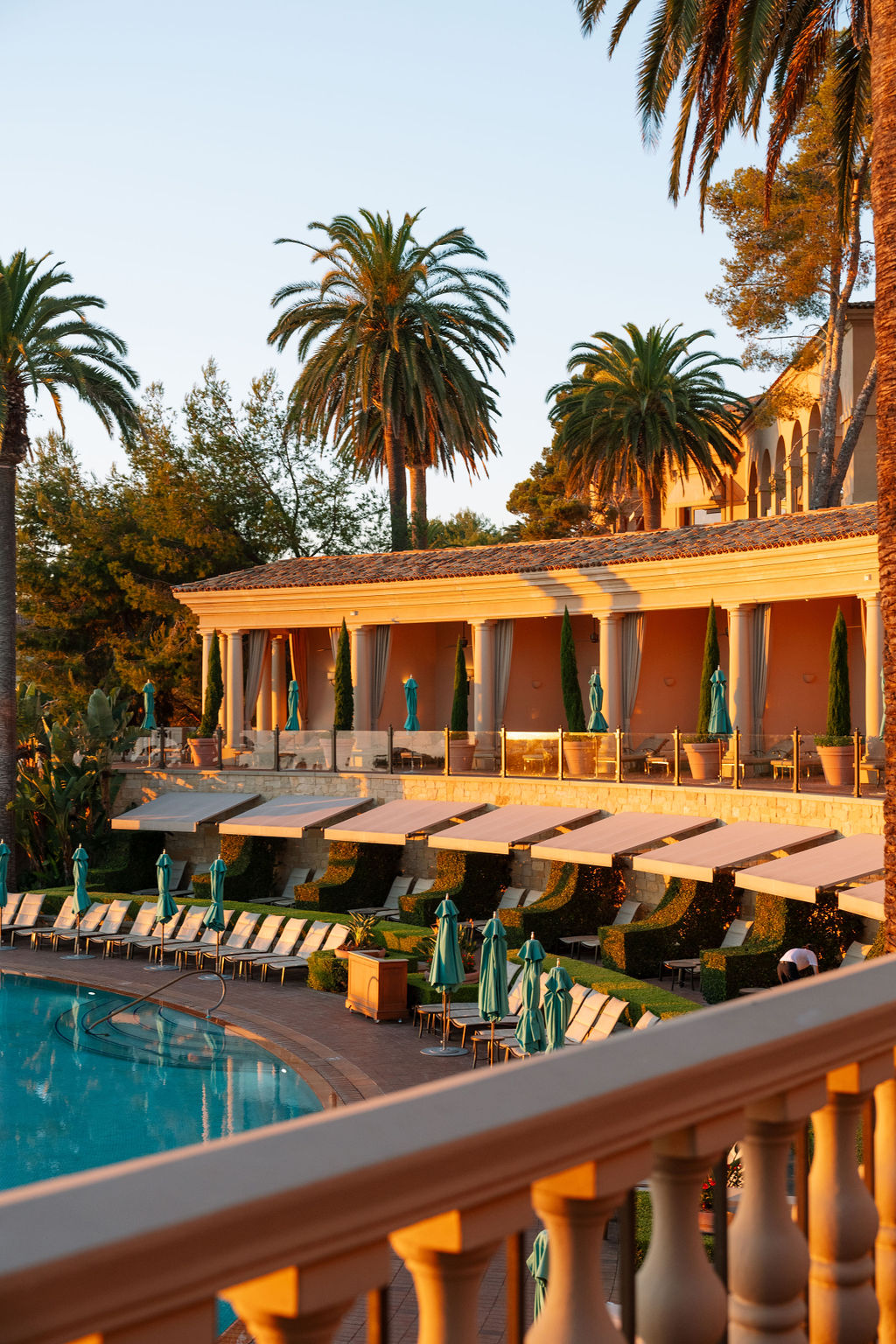 coliseum pool golden hour