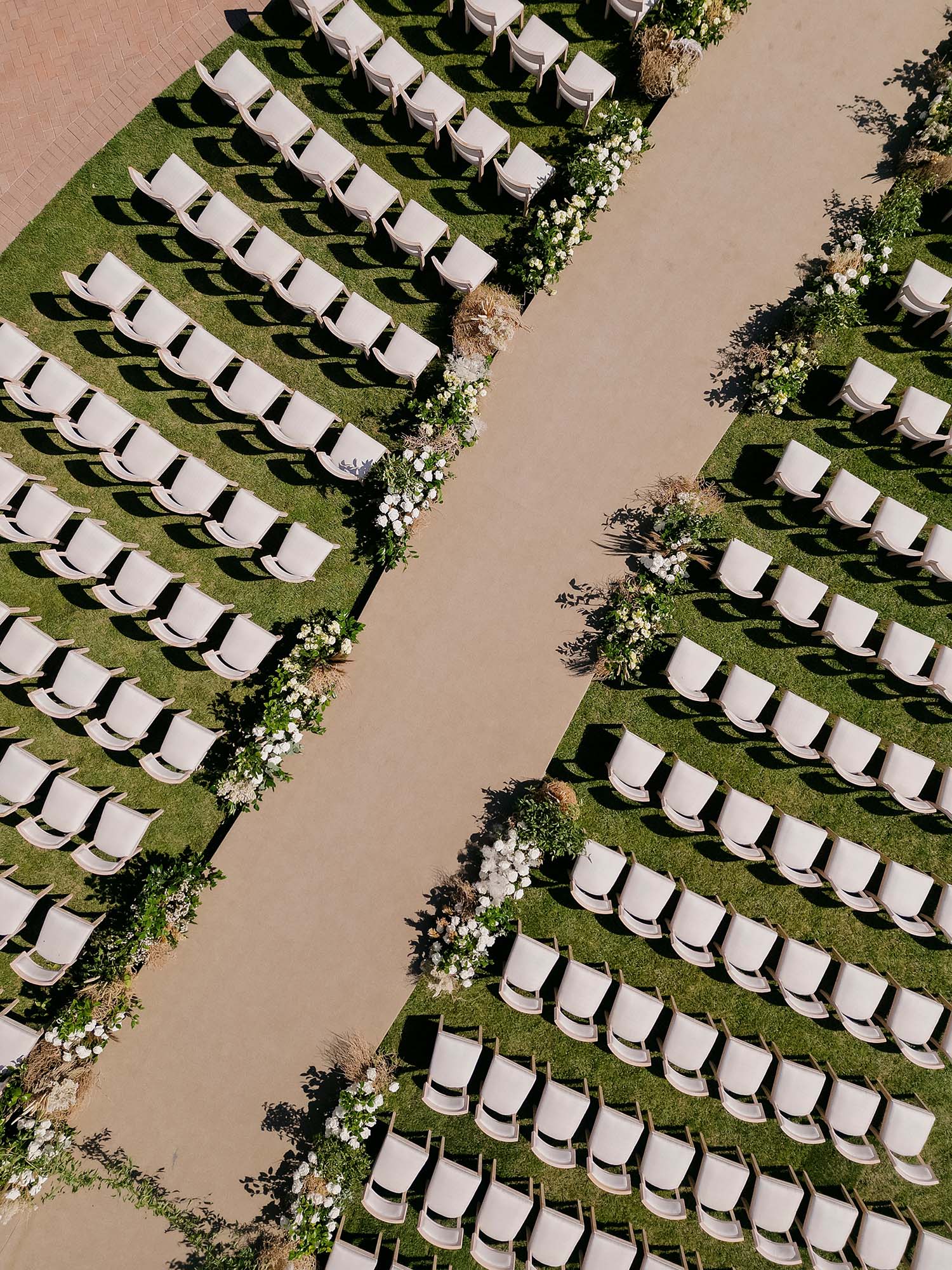 event lawn drone shot pelican hill