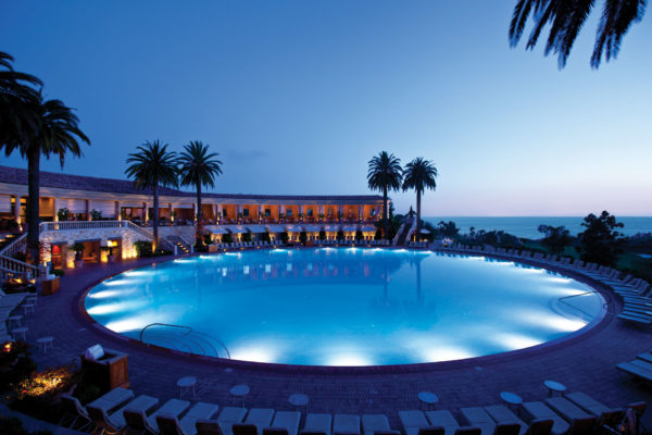 Coliseum Pool at night
