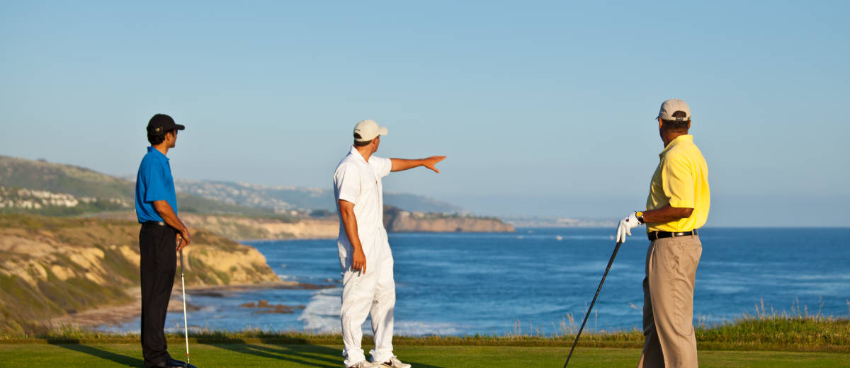 Golfers and Forecaddie