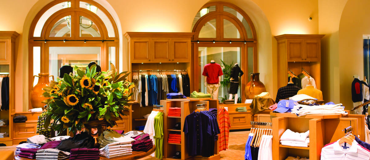 Pelican Hill Golf Shop Interior