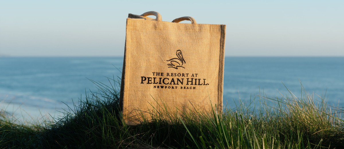 Pelican Hill Jute Tote Bag