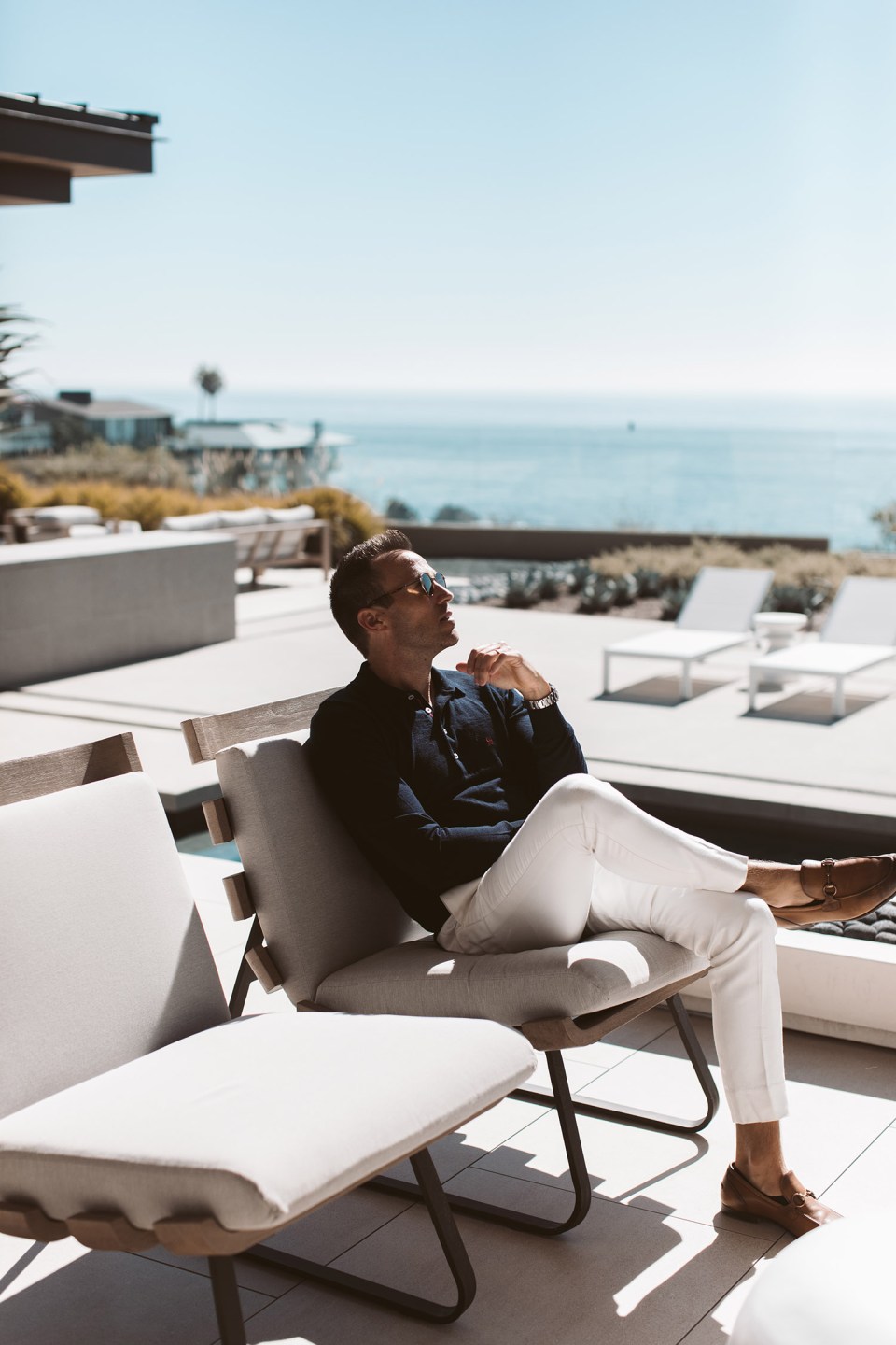 Doug McLaughlin portrait lounge chair