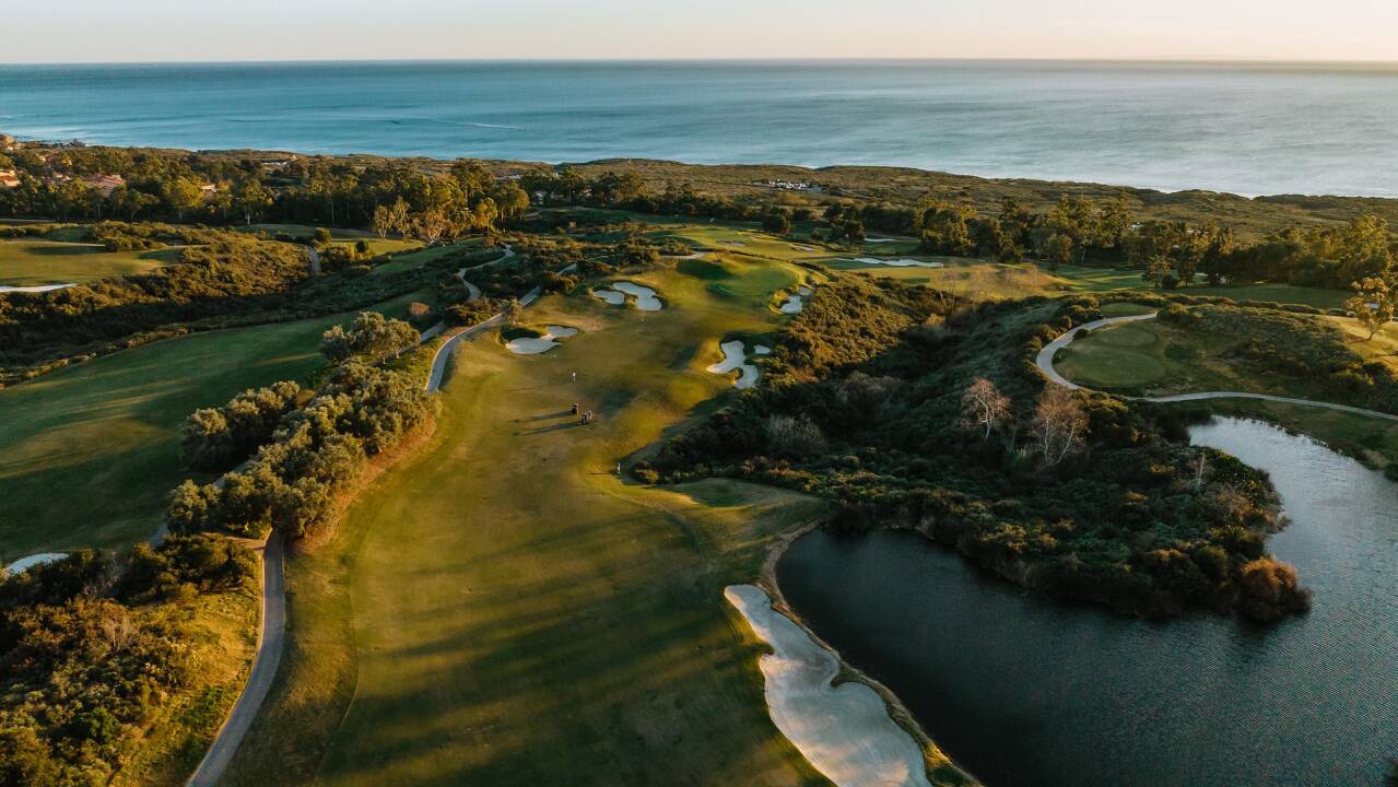 pelican hill golf course aerial view