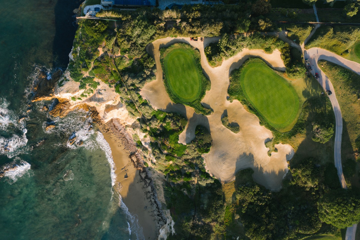 pelican hill top down aerial of south course