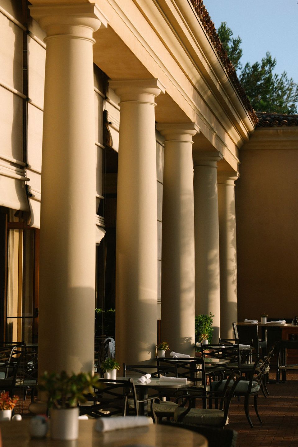 villa clubhouse columns